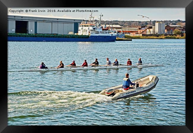 Training exercise on Birkenhead's West Float Framed Print by Frank Irwin