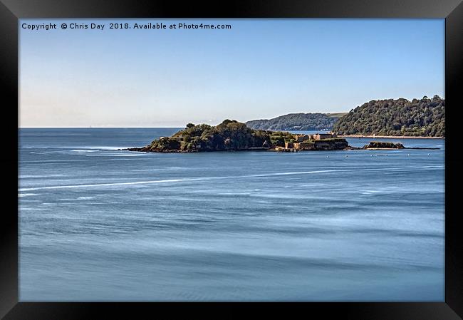 Drakes Island Plymouth Framed Print by Chris Day