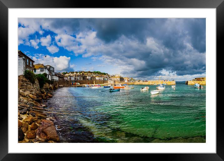 Mousehole, Cornwall. Framed Mounted Print by Maggie McCall