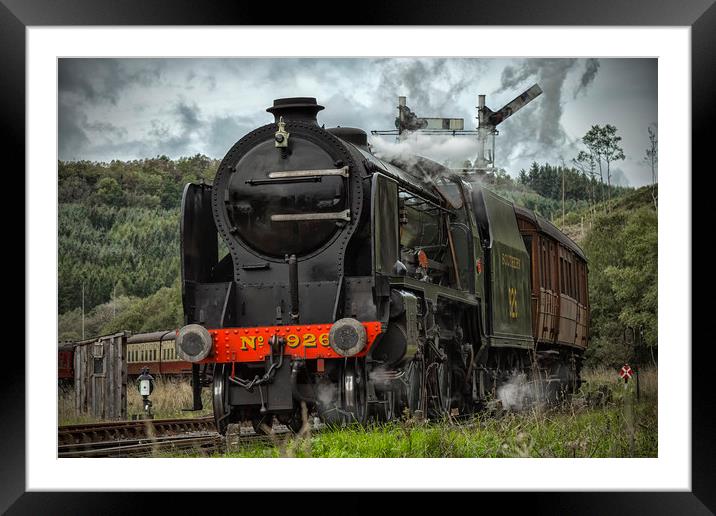 Repton,  4-4-0, Locomotive 926  on NYMR Framed Mounted Print by Rob Lester