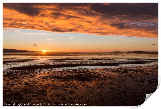 West Kirby Sunset  Print by David Chennell