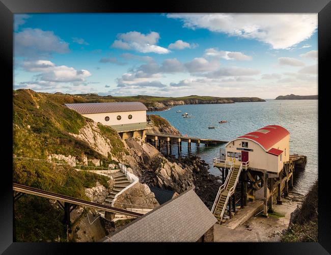 St Justinian's Lifeboat Station, Pembrokeshire. Framed Print by Colin Allen