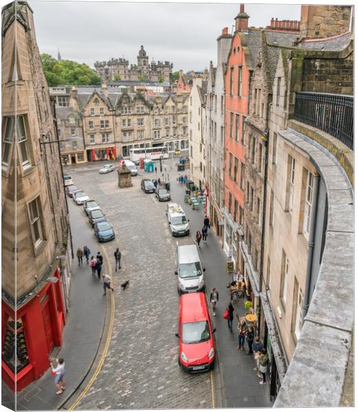  Edinburgh City , Scotland Canvas Print by Gail Johnson