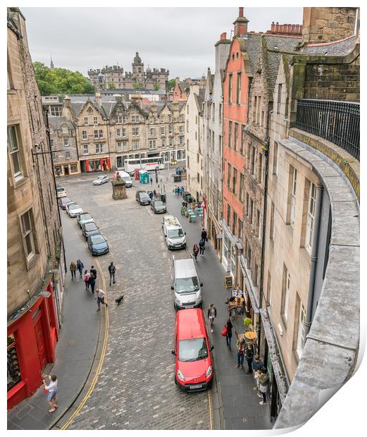  Edinburgh City , Scotland Print by Gail Johnson