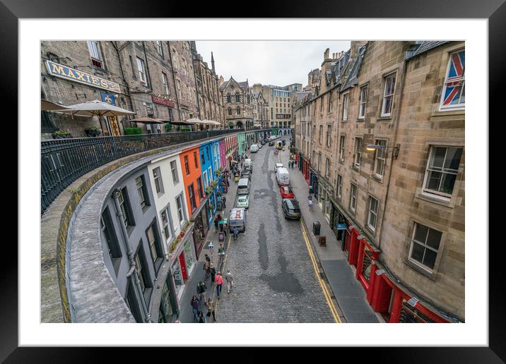  Edinburgh City , Scotland Framed Mounted Print by Gail Johnson