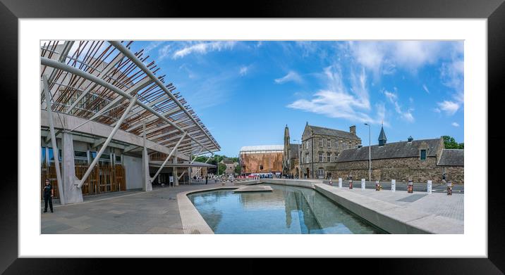  Scottish Parliament Edinburgh City , Scotland Framed Mounted Print by Gail Johnson