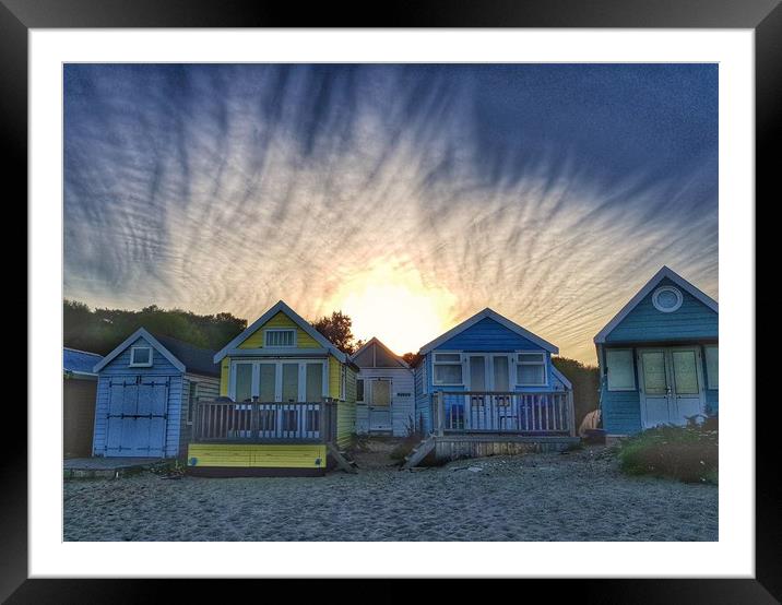 A Tranquil Dusk at Mudeford Beach Framed Mounted Print by Daniel Rose