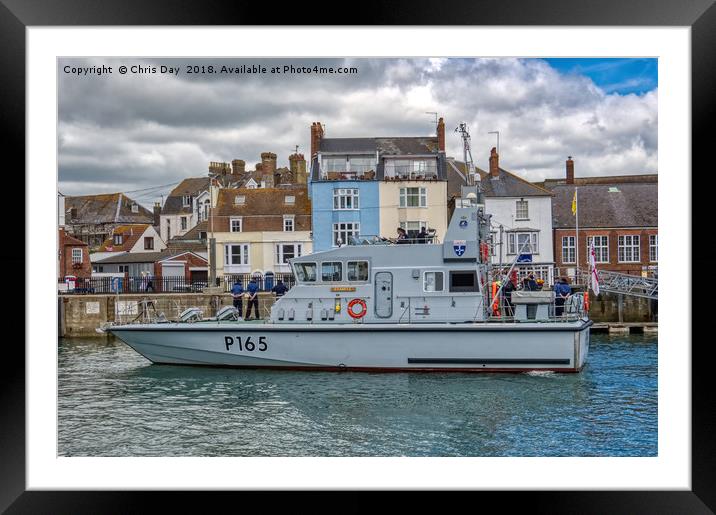 HMS Example Framed Mounted Print by Chris Day