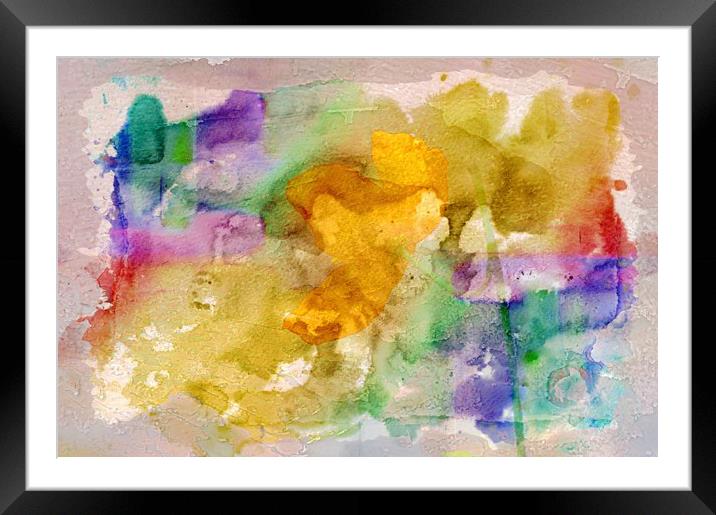 watercolour abstract Framed Mounted Print by Alexia Miles