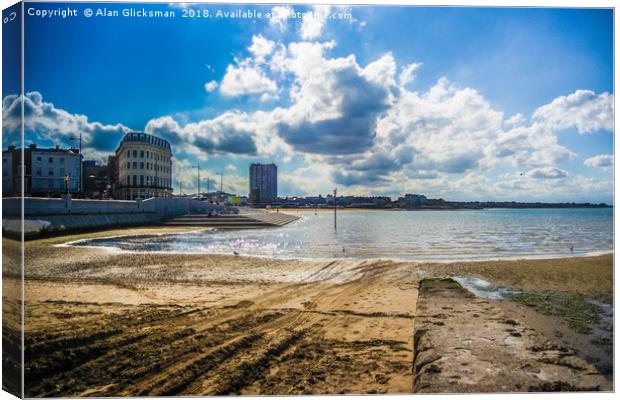 Slip Way by the harbour Canvas Print by Alan Glicksman