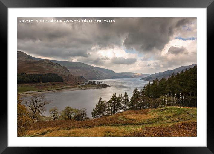 Stormy Haweswater Framed Mounted Print by Reg K Atkinson