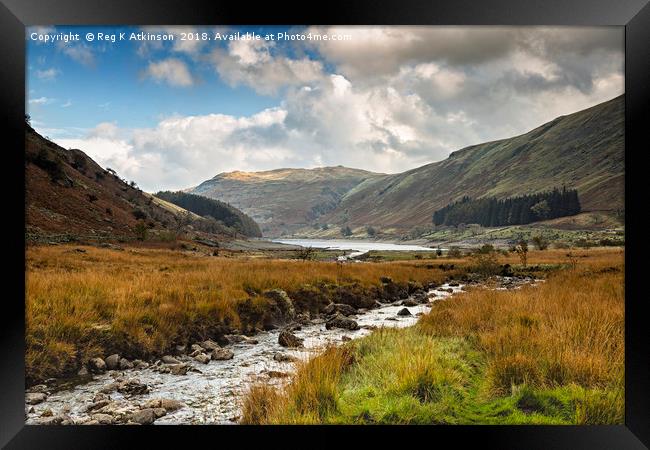 Autumn At Haweswater Framed Print by Reg K Atkinson