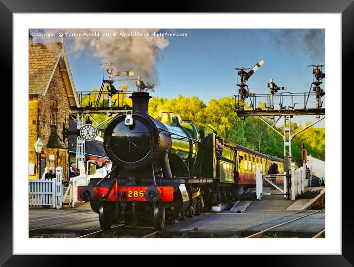 GWR 2857 Heavy Goods Loco at the NYMR Framed Mounted Print by Martyn Arnold