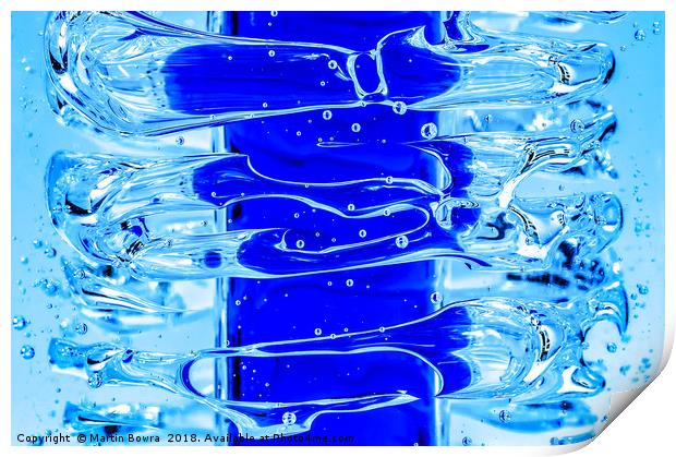 Abstract swirling water effect Print by Martin Bowra
