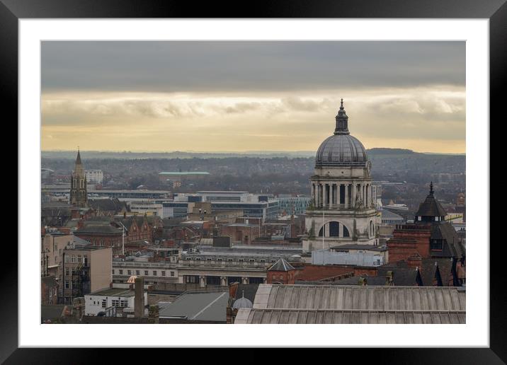 Nottingham skyline Framed Mounted Print by Lensational Photography