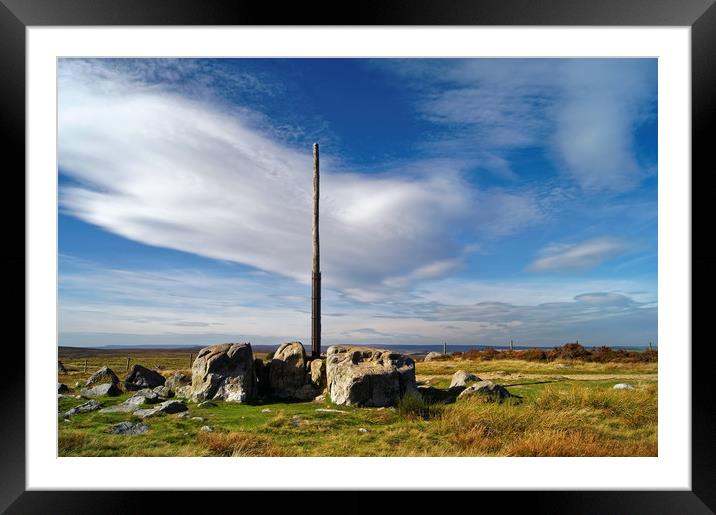 Stanage Pole, Peak District                       Framed Mounted Print by Darren Galpin
