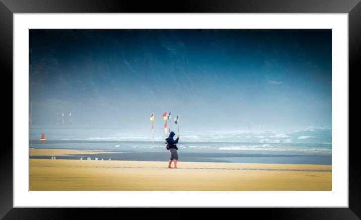 Perran Sands Photographer Framed Mounted Print by Mike Lanning