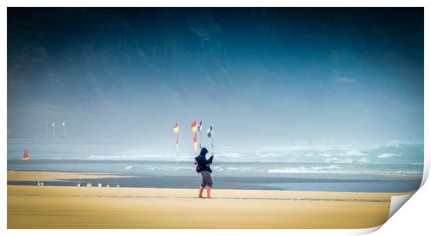 Perran Sands Photographer Print by Mike Lanning