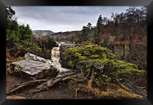 High Force, Upper Teesdale. UK Framed Print by David Lewins (LRPS)