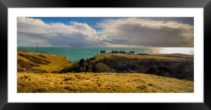 Anvil Point lighthouse Framed Mounted Print by Stuart C Clarke