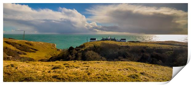 Anvil Point lighthouse Print by Stuart C Clarke