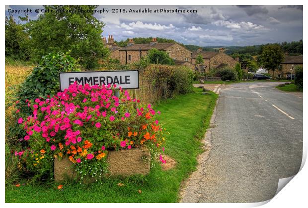 Welcome to Emmerdale Print by Colin Williams Photography