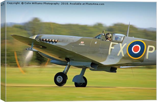 Spitfire Scramble 1 Canvas Print by Colin Williams Photography