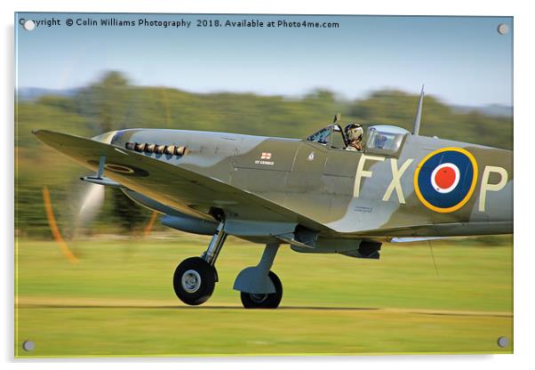 Spitfire Scramble 1 Acrylic by Colin Williams Photography