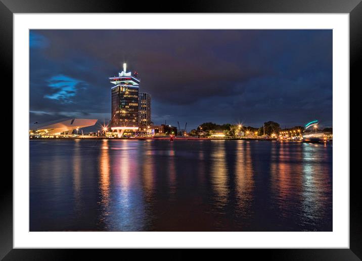 Evening in Amsterdam Framed Mounted Print by Valerie Paterson