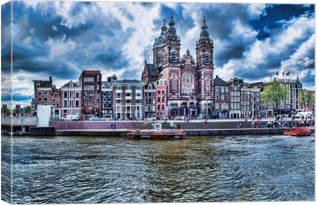 Amsterdam City Canvas Print by Valerie Paterson