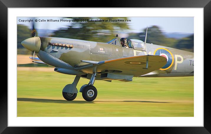 Spitfire Scramble 2 Framed Mounted Print by Colin Williams Photography