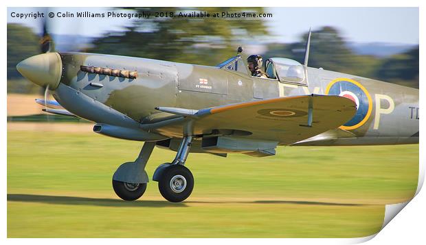 Spitfire Scramble 2 Print by Colin Williams Photography