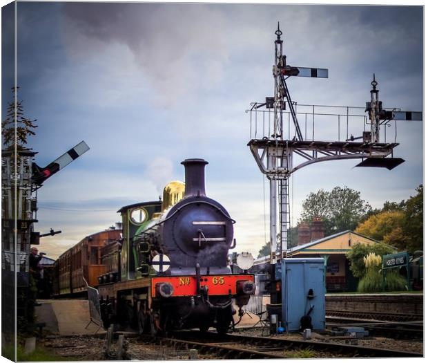 SE & CR O1-class No.65 at Horsted Keynes Canvas Print by Mike Lanning