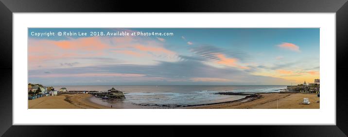 Broadstairs Harbour and Viking Bay  Framed Mounted Print by Robin Lee