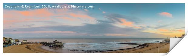 Broadstairs Harbour and Viking Bay  Print by Robin Lee