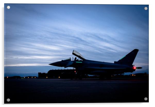 Eurofighter Typhoon Night Acrylic by J Biggadike