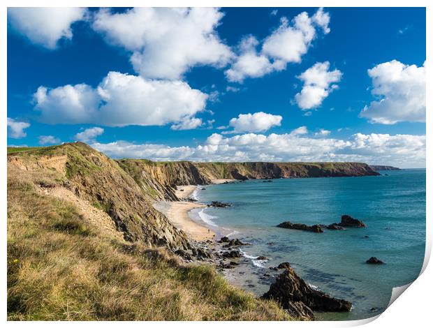 Marloes Sands, Pembrokeshire. Print by Colin Allen