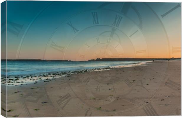 Sands Of Time Canvas Print by Steve Purnell