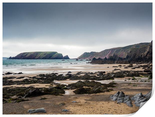 Marloes Sands, Pembrokeshire. Print by Colin Allen
