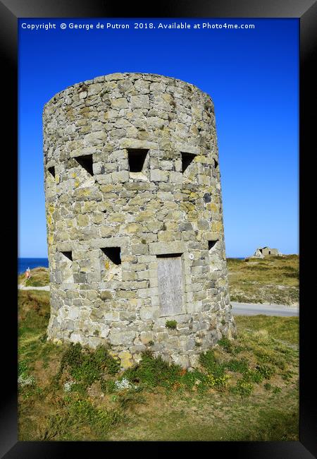 Martello Tower No 9, Lancresse, Guernsey Framed Print by George de Putron