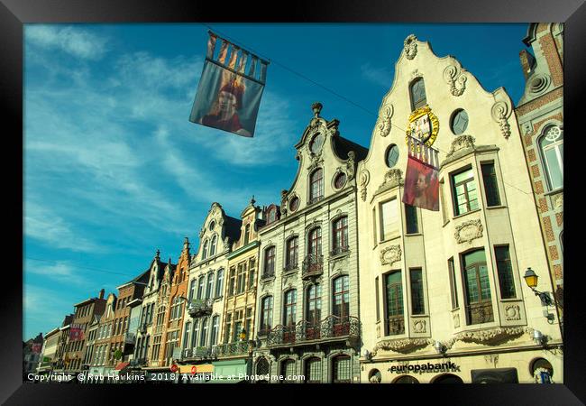 Architecture of Mechelen Framed Print by Rob Hawkins