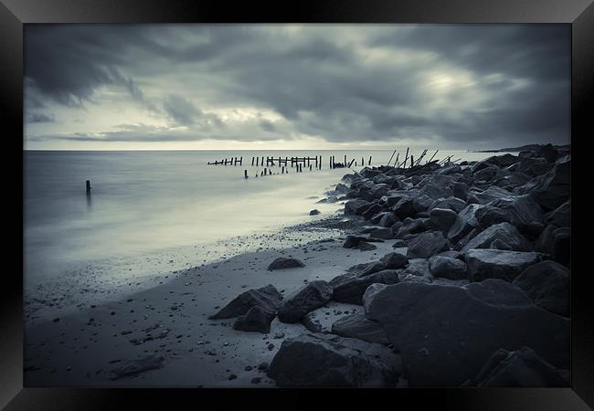 Happisburgh Beach, Norfolk Framed Print by Dave Turner