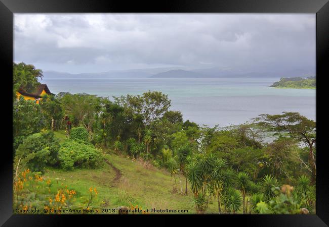 Lake Arenal Framed Print by Carole-Anne Fooks