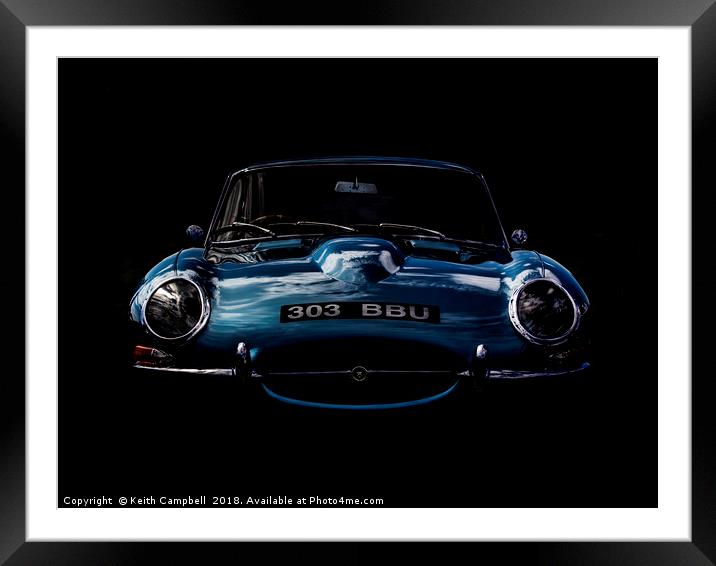 Jaguar Framed Mounted Print by Keith Campbell