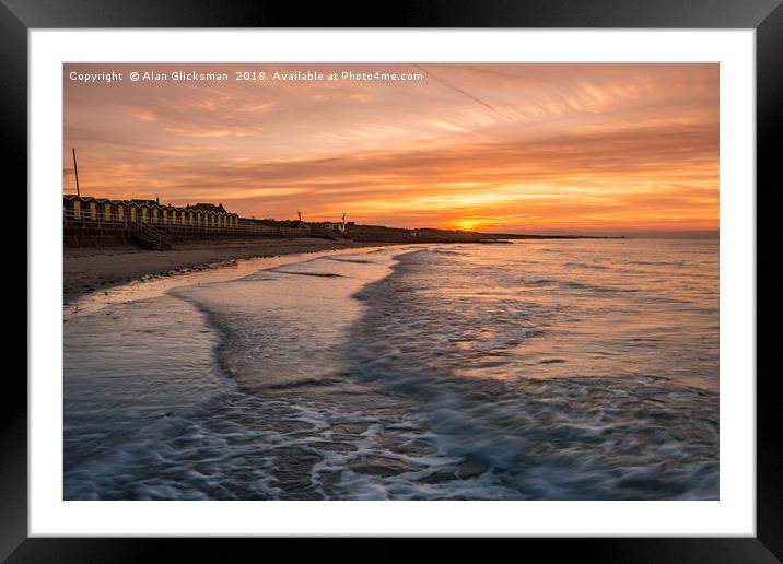 Pastel colours in the sky Framed Mounted Print by Alan Glicksman