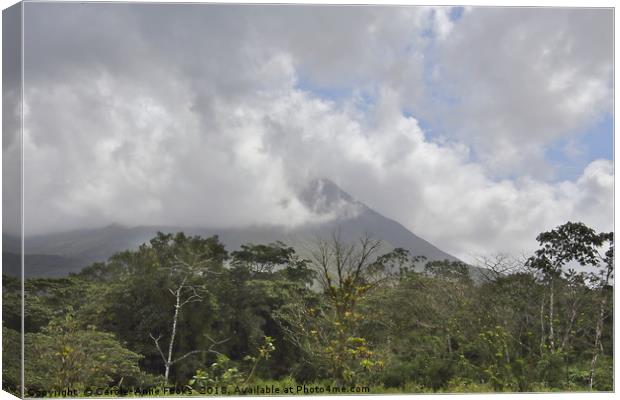 Arenal Volcano Canvas Print by Carole-Anne Fooks