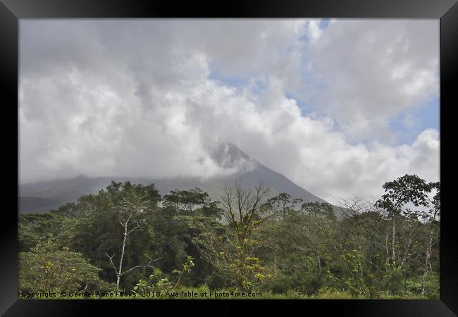 Arenal Volcano Framed Print by Carole-Anne Fooks