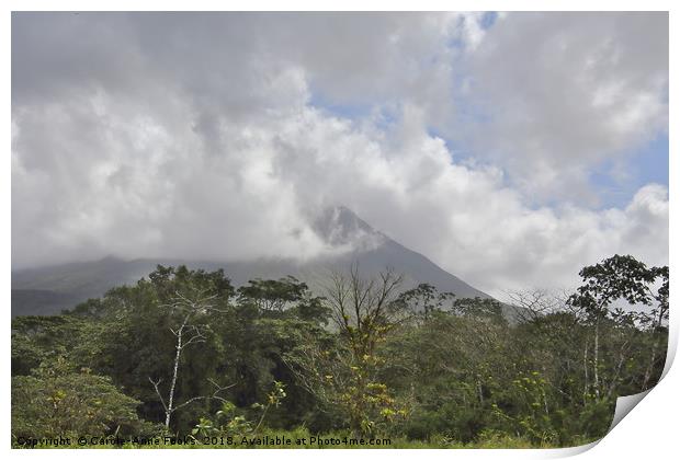 Arenal Volcano Print by Carole-Anne Fooks