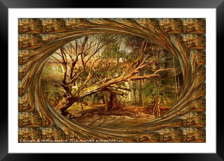 Winds of Time Framed Mounted Print by Heather Goodwin