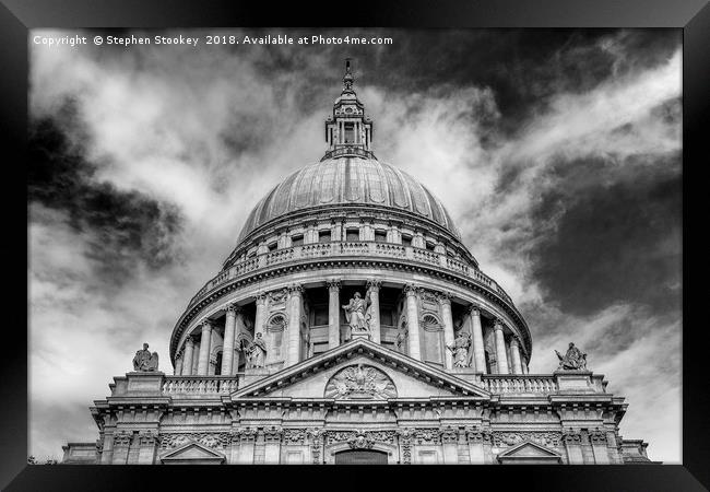 Rise - St. Paul's Dome #2 Framed Print by Stephen Stookey